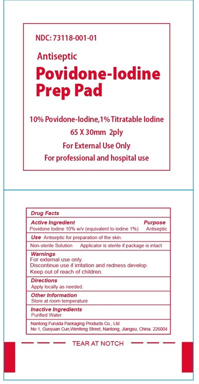1 - 73118001Povidone Iodine pad